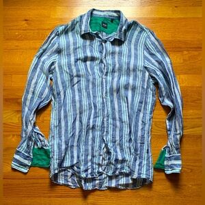 Hugo Boss Linen Shirt - Size Men Large